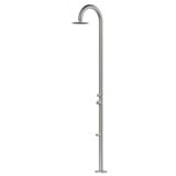  Sen cây ngoài trời bát sen ∅250mm có vòi rửa chân bằng stainless steel 316L - A1007C-MB 