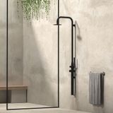  Sen cây ngoài trời gắn tường bát sen ∅200mm có vòi sen cầm tay bằng stainless steel 316L - A1009MB 