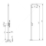  Sen cây ngoài trời có vòi sen cầm tay bằng stainless steel 316L - A1013MS 