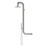  Sen cây ngoài trời gắn tường bát sen ∅200mm có vòi sen cầm tay bằng stainless steel 316L - A1015C-MS 