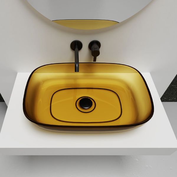  Chậu lavabo đặt bàn trong suốt - A102T 