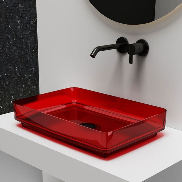  Chậu lavabo đặt bàn trong suốt - A109T 