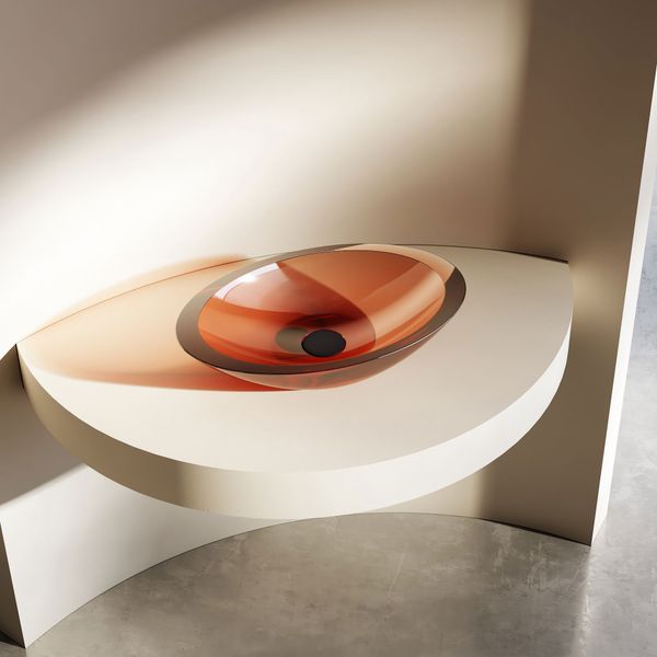  Chậu lavabo đặt bàn trong suốt - A23T 