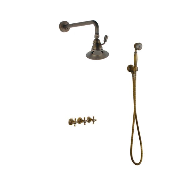  Vòi sen gắn tường với sen cầm tay bằng đồng - ABH507B 