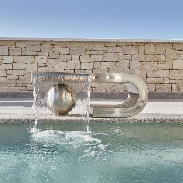  Thác nước fantasy hồ bơi ngoài trời bằng AISI 316L stainless steel - AQA-AF1 