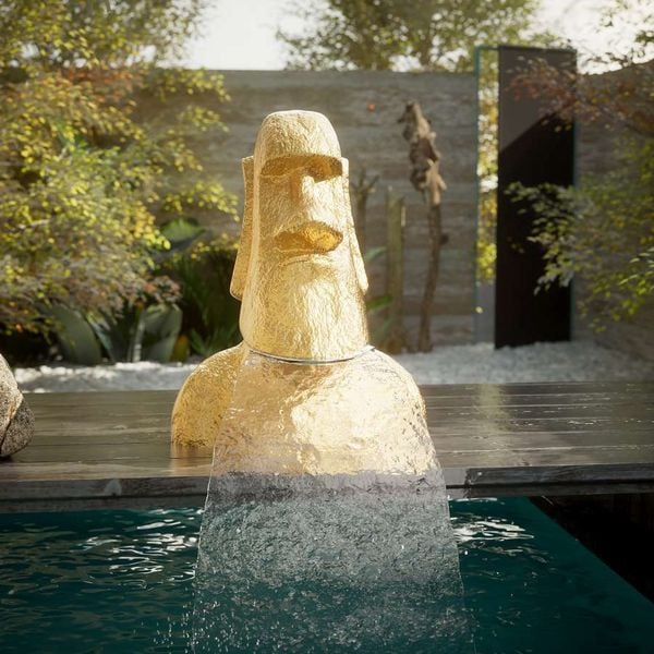  Thác nước fantasy hồ bơi ngoài trời bằng AISI 316L stainless steel & sợi thủy tinh - AQA-AF22 