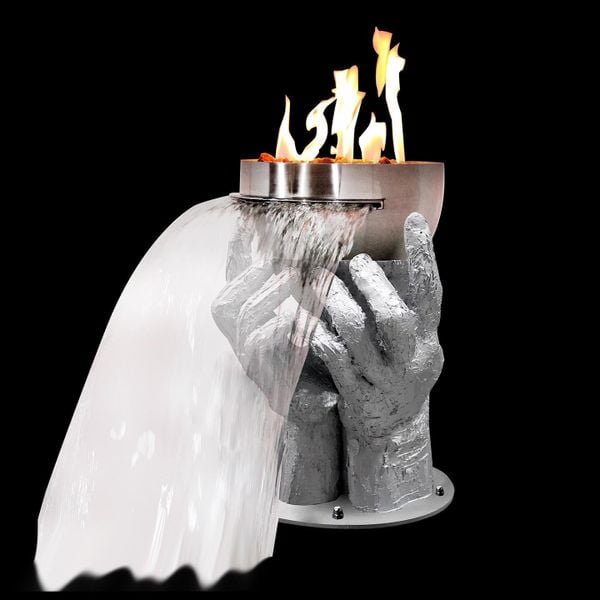  Thác nước fantasy hồ bơi ngoài trời bằng AISI 316L stainless steel & sợi thủy tinh - AQA-AF24 