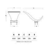  Thác nước fantasy hồ bơi ngoài trời bằng AISI 316L stainless steel - AQA-AF3 