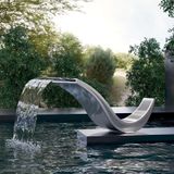  Thác nước fantasy hồ bơi ngoài trời bằng AISI 316L stainless steel - AQA-AF3 