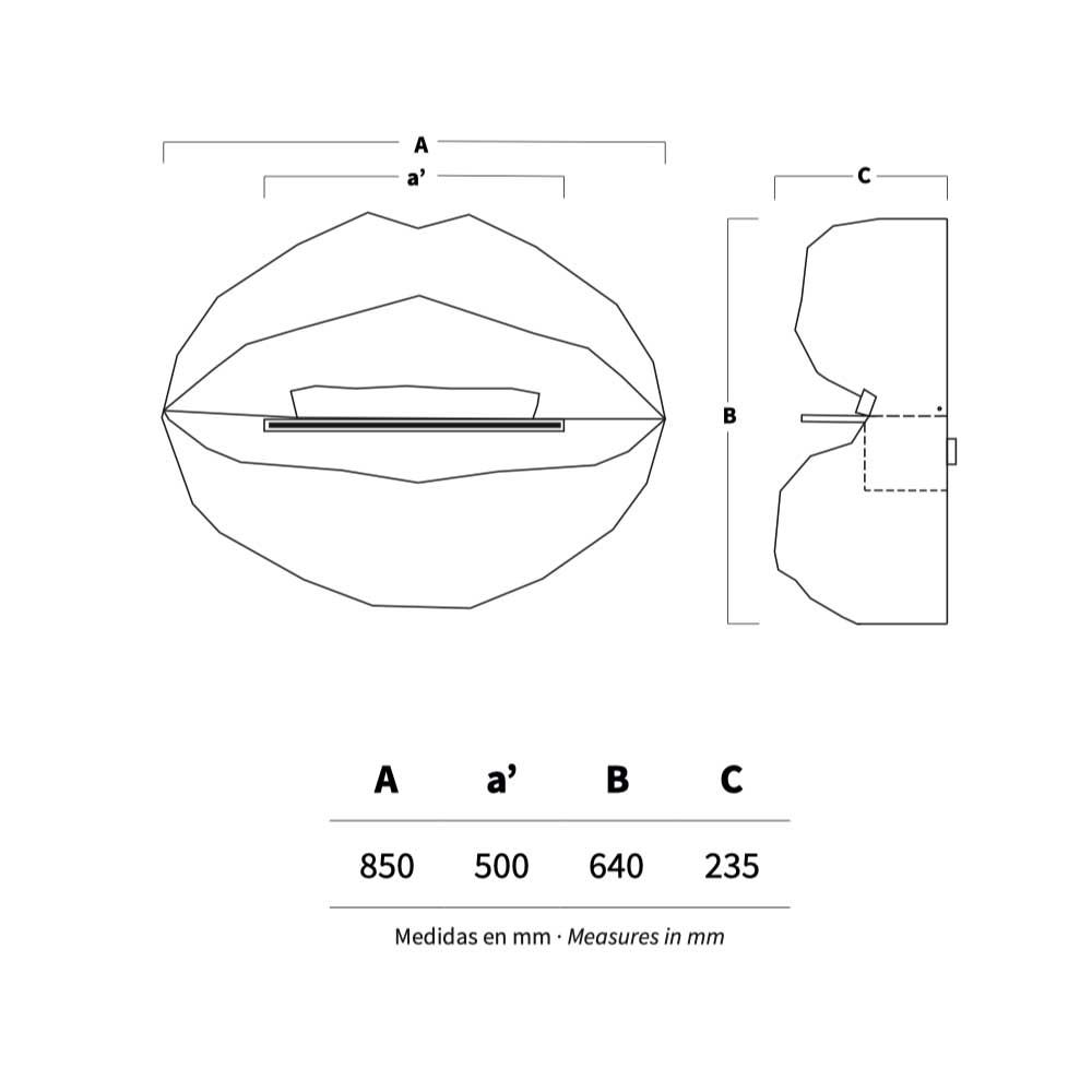  Thác nước fantasy hồ bơi gắn tường ngoài trời bằng AISI 316L stainless steel & sợi thủy tinh - AQA-AF5 
