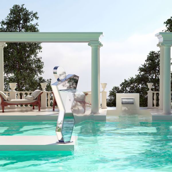  Thác nước fantasy hồ bơi ngoài trời bằng AISI 316L stainless steel - AQA-AF6 