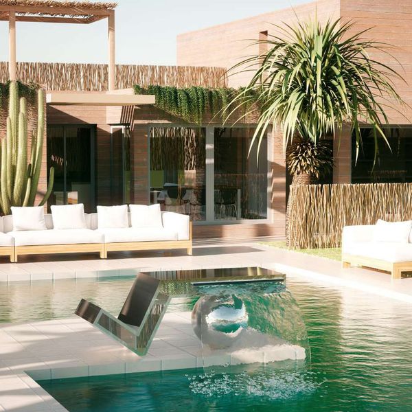  Thác nước fantasy hồ bơi ngoài trời bằng AISI 316L stainless steel - AQA-AF9 