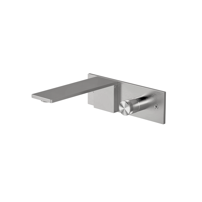  Vòi chậu lavabo gắn tường dài 205mm bằng stainless steel Aico - AIN18 