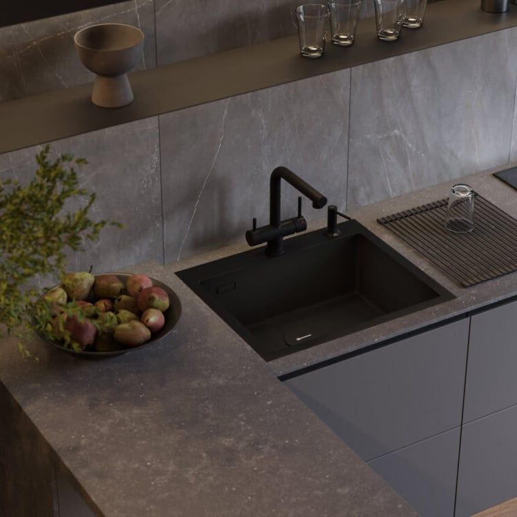  Chậu rửa chén bát stainless steel 1 hố AKSM59 