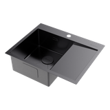  Chậu rửa chén bát stainless steel 1 hố AKSM65L 