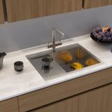  Chậu rửa chén bát stainless steel 1 hố AKSM65R 