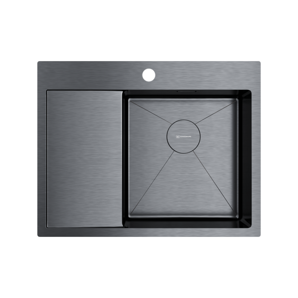  Chậu rửa chén bát stainless steel 1 hố AKSM65R 