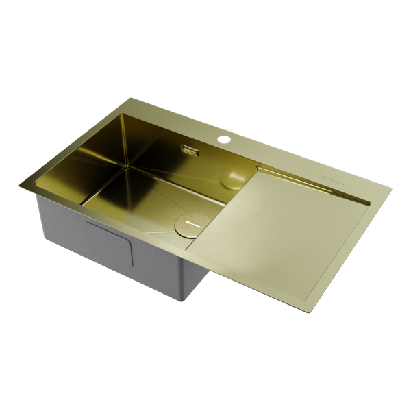  Chậu rửa chén bát stainless steel 1 hố AKSM86L 