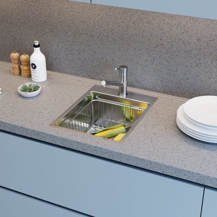  Chậu rửa chén bát stainless steel 1 hố AMDR39 