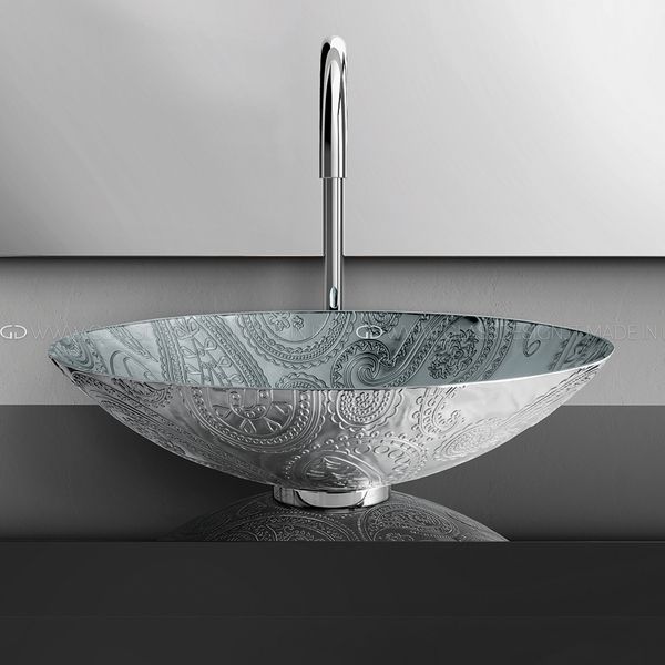  Chậu Lavabo Arabesque Lux Silver / Chrome 