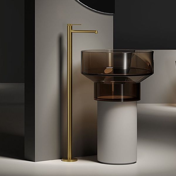  Vòi chậu lavabo chân dài bằng đồng The Ring - AU10B96 