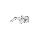  Vòi chậu lavabo gắn tường 2 lỗ dài 220mm bằng đồng Rajia - RAJ85 
