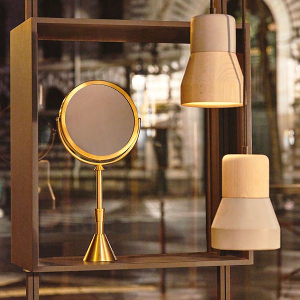  Gương trang điểm để bàn Ø19cm Elegance Gold 