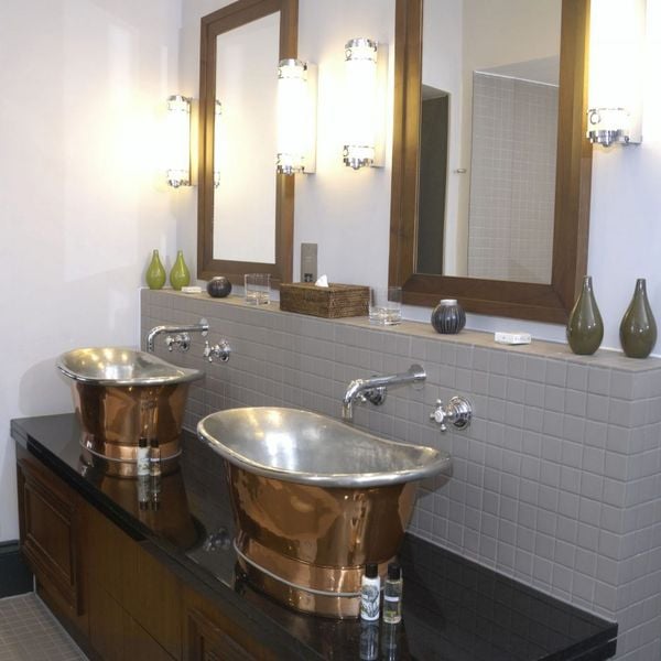  Chậu Lavabo Bằng Đồng Bateau 660 Copper Tin 