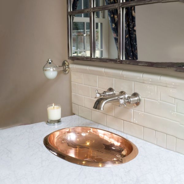  Chậu Lavabo Dương Vành Bằng Đồng Corona 500 Copper Copper 