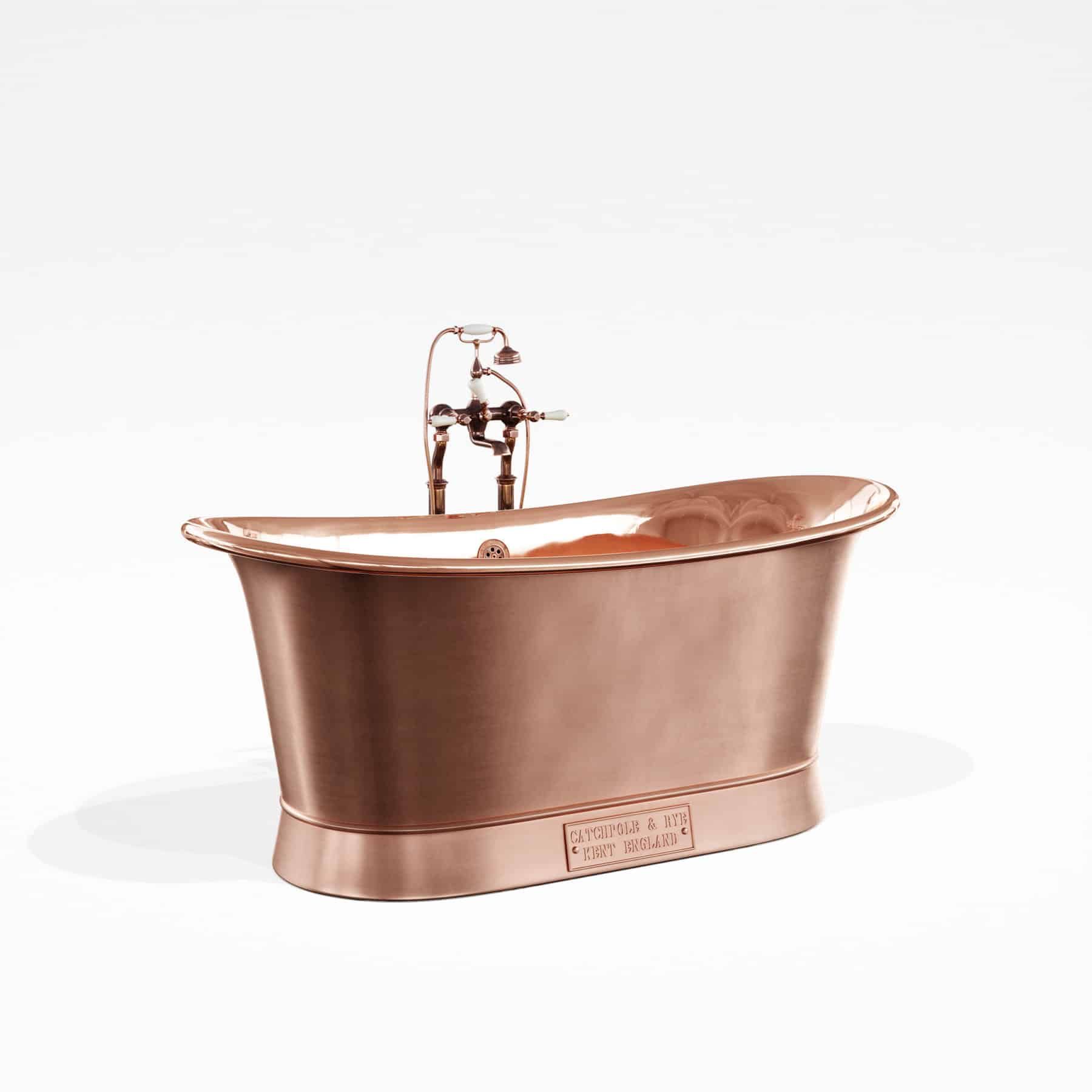  Bồn Tắm Bằng Đồng Bateau Polished Copper / Brushed Copper 