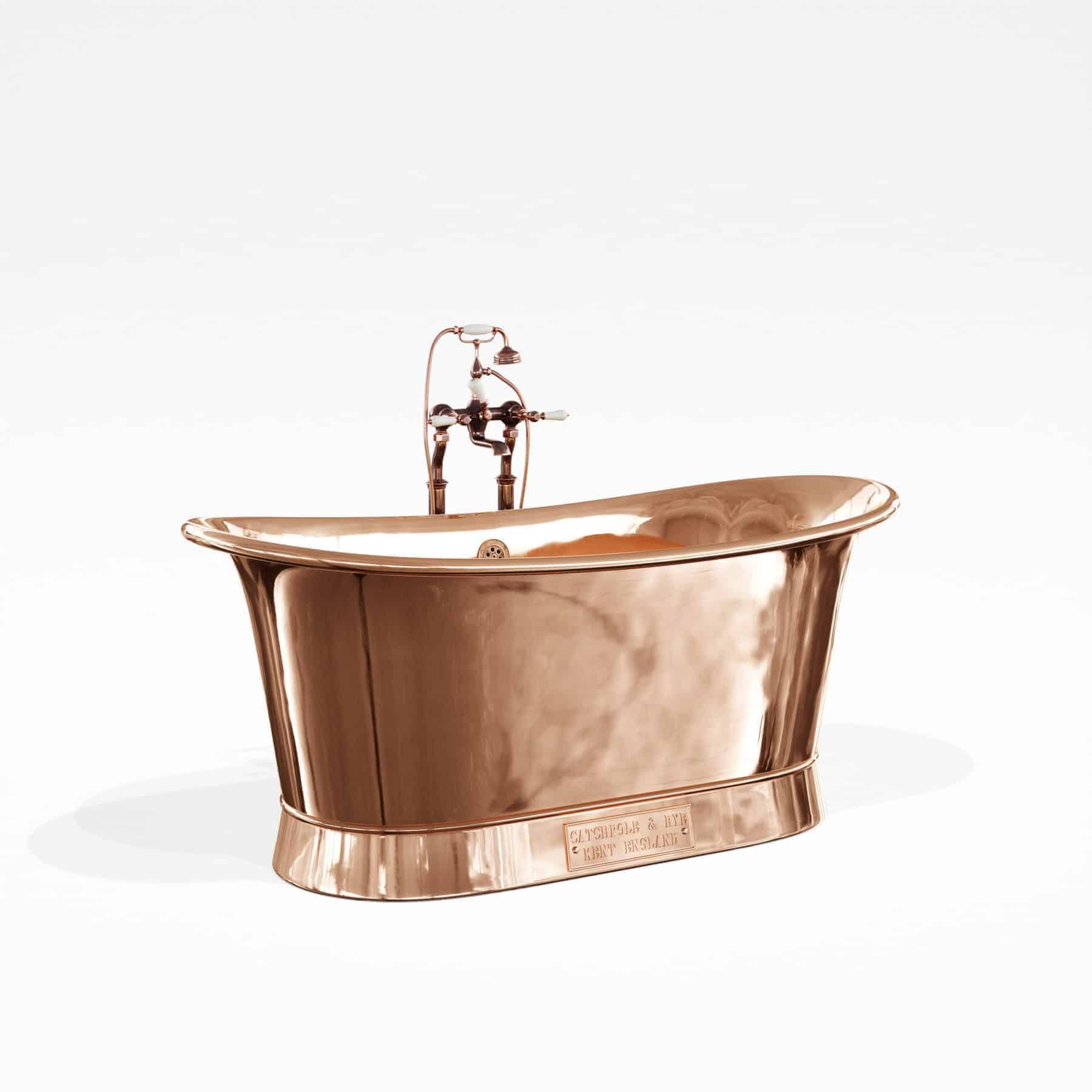  Bồn Tắm Bằng Đồng Bateau Polished Copper / Polished Copper 