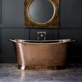  Bồn Tắm Bằng Đồng Bateau Silver Nickel / Polished Copper 