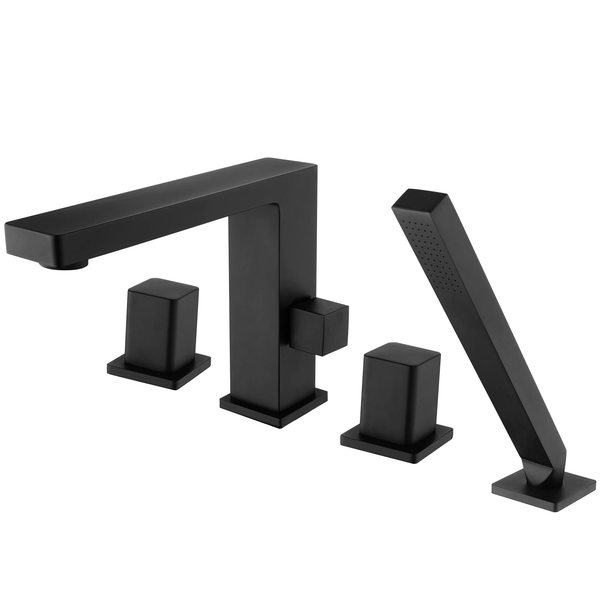  Vòi bồn tắm 4 lỗ có sen cầm tay bằng đồng XELU 