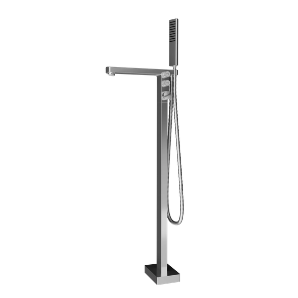  Vòi bồn tắm gắn sàn có sen cầm tay bằng đồng XELU 