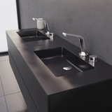  Vòi chậu lavabo 2 lỗ cao 185mm bằng đồng XELU 