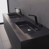  Vòi chậu lavabo 2 lỗ cao 185mm bằng đồng XELU 