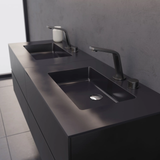  Vòi chậu lavabo 2 lỗ cao 185mm bằng đồng XELU 