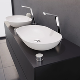  Vòi chậu lavabo 2 lỗ cao 290mm bằng đồng XELU 