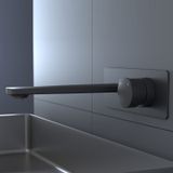  Vòi chậu lavabo gắn tường dài 215mm bằng đồng XELU 