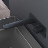  Vòi chậu lavabo gắn tường dài 215mm bằng đồng XELU 