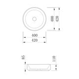  Chậu lavabo để bàn trong suốt - BB36993 