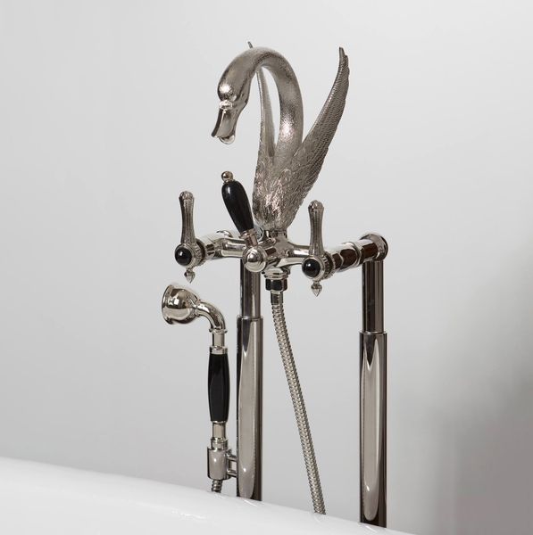  Vòi bồn tắm gắn sàn có sen cầm tay cổ điển bằng đồng Bolshoi 