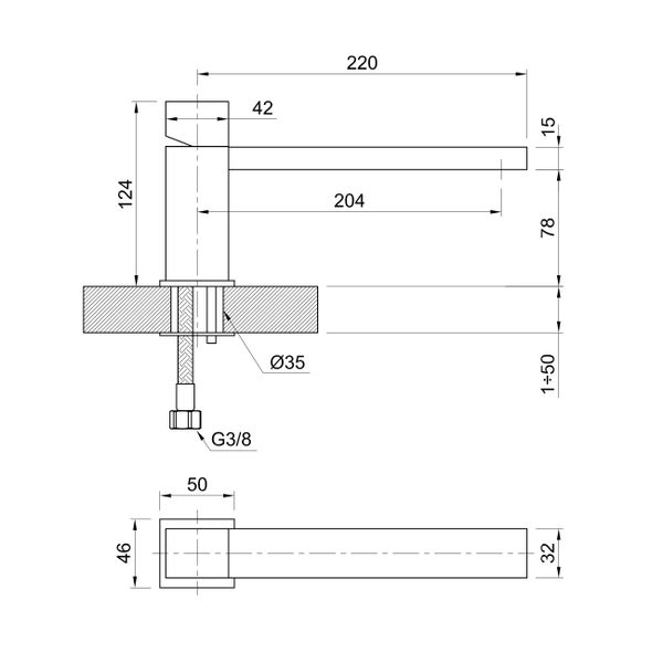  Vòi chậu rửa mặt bằng đồng Boy - BOY538LSS 