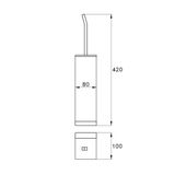 Cọ chà rửa vệ sinh toilet, phòng tắm để sàn Firenze - 1054 