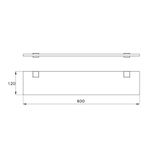  Kệ kính treo tường phòng tắm dài 600mm Firenze - 1065 