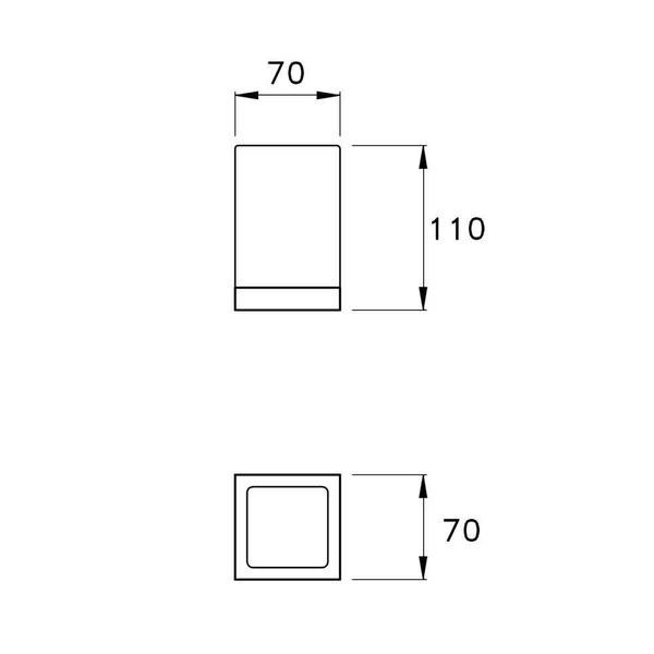  Hũ đựng bàn chải đánh răng để bàn bằng đồng Firenze - 1014-B016 