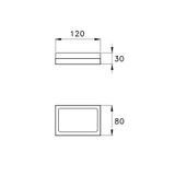  Đĩa đựng xà bông tắm để bàn bằng đồng Firenze - 1024-P026 