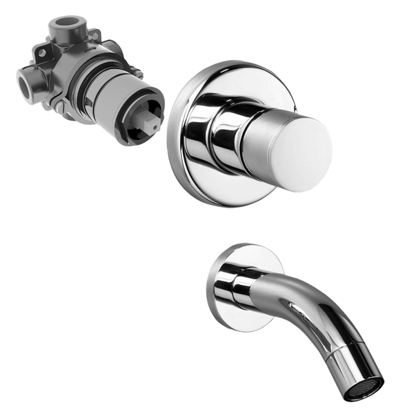  Vòi bồn tắm gắn tường bằng đồng Bamboo - 3250MC 