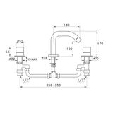 Vòi bồn tắm bằng đồng Bamboo - 3255 