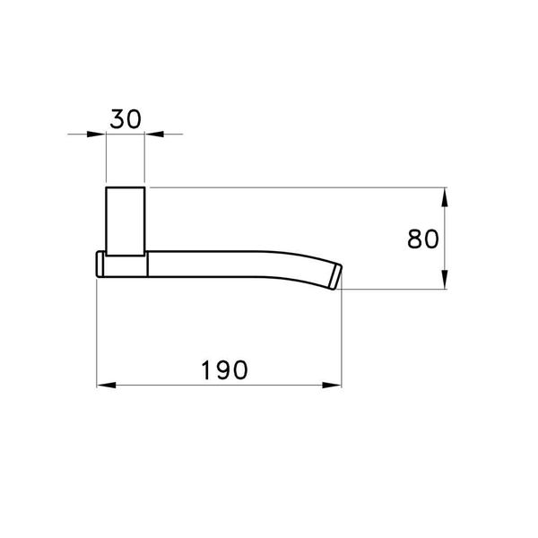  Móc treo giấy vệ sinh không nắp chụp bằng đồng Bamboo - 1033 